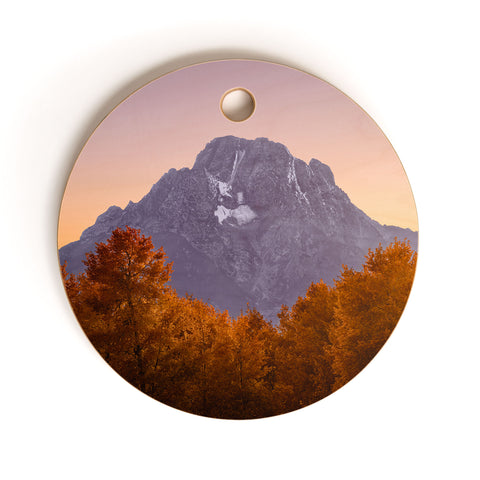 Nature Magick Aspen Autumn at Oxbow Bend Cutting Board Round