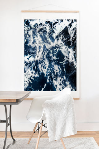 Nature Magick Blue Waves Art Print And Hanger