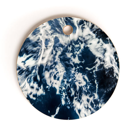 Nature Magick Blue Waves Cutting Board Round