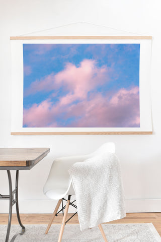 Nature Magick Cotton Candy Clouds Pink Art Print And Hanger