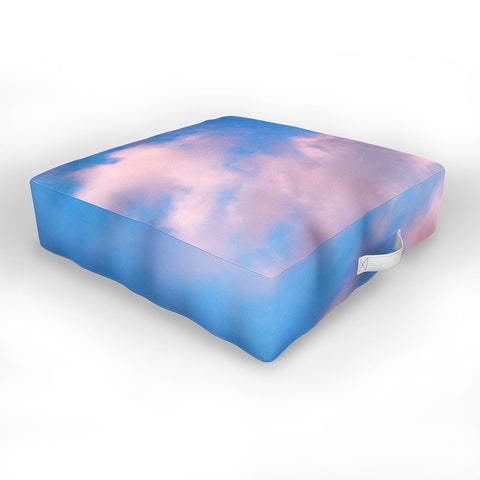 Nature Magick Cotton Candy Clouds Pink Outdoor Floor Cushion