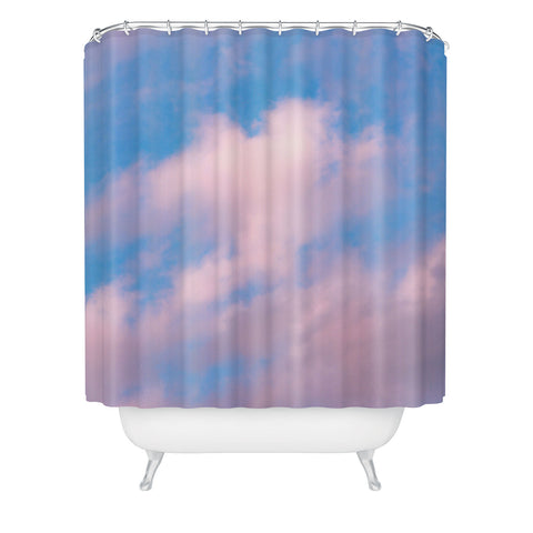 Nature Magick Cotton Candy Clouds Pink Shower Curtain
