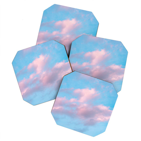 Nature Magick Cotton Candy Sky Teal Coaster Set