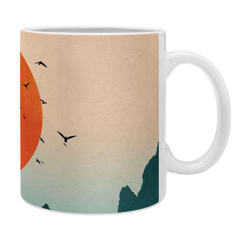 Nature Magick Emerald River Teal Sunset Coffee Mug