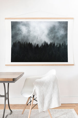 Nature Magick Foggy Forest Adventure Art Print And Hanger