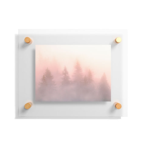 Nature Magick Foggy Trees Forest Adventure Floating Acrylic Print
