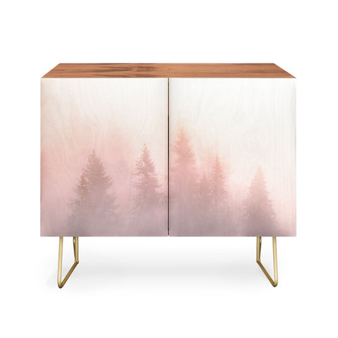 Nature Magick Foggy Trees Forest Adventure Credenza