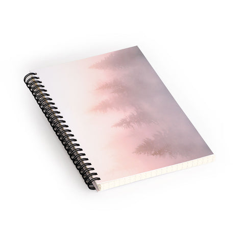 Nature Magick Foggy Trees Forest Adventure Spiral Notebook