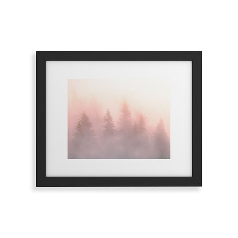 Nature Magick Foggy Trees Forest Adventure Framed Art Print