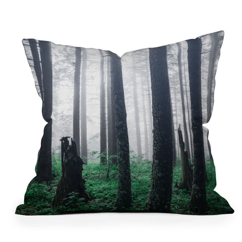 Nature Magick Forest Adventure Throw Pillow