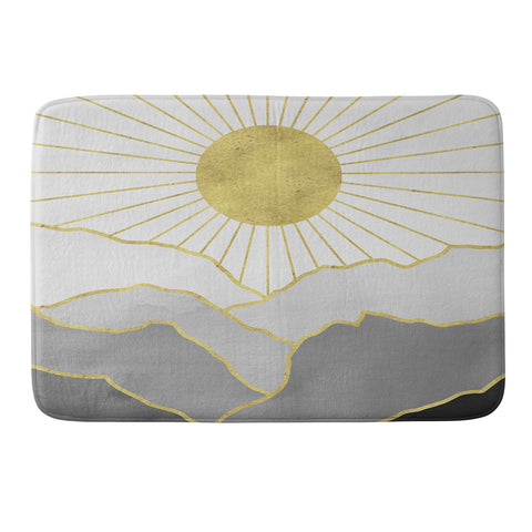 Nature Magick Gold Mountain Sunrise Memory Foam Bath Mat