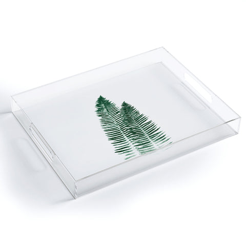 Nature Magick Green Forest Fern Acrylic Tray
