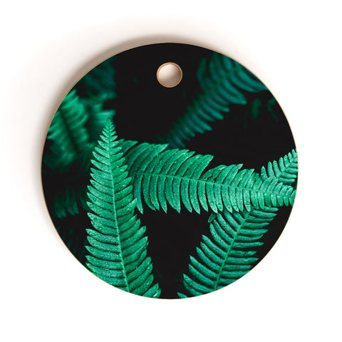 Nature Magick Green Forest Ferns Cutting Board Round