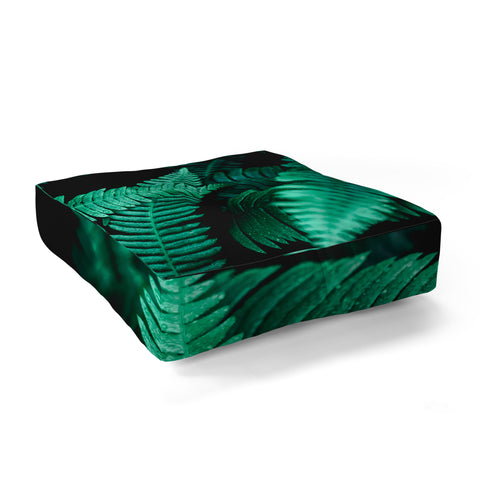 Nature Magick Green Forest Ferns Floor Pillow Square