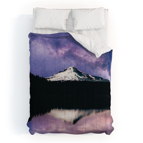 Nature Magick Mount Hood Galaxy Lake Comforter