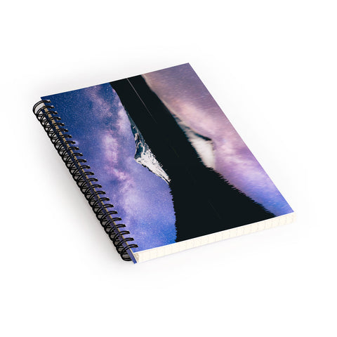 Nature Magick Mount Hood Galaxy Lake Spiral Notebook