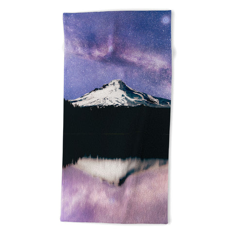 Nature Magick Mount Hood Galaxy Lake Beach Towel