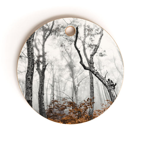 Nature Magick Mountain Forest Adventure Cutting Board Round