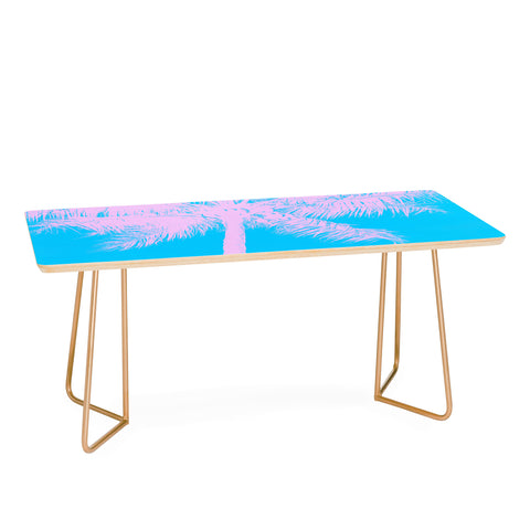 Nature Magick Palm Tree Summer Beach Teal Coffee Table