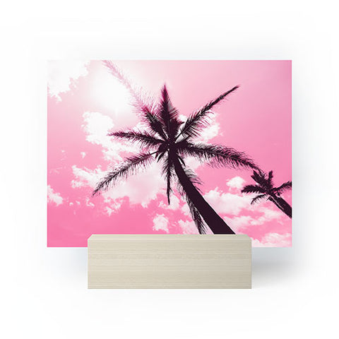 Nature Magick Palm Trees Pink Mini Art Print