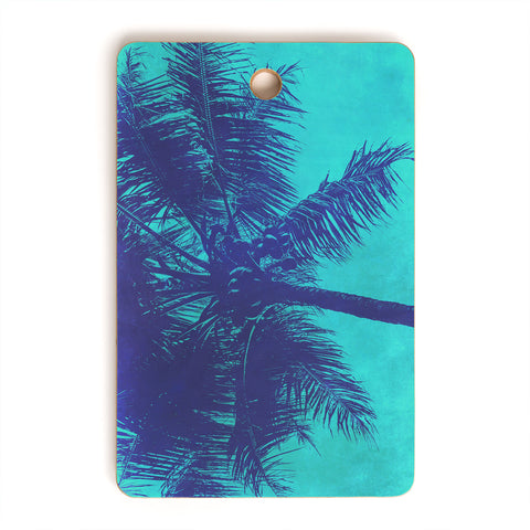 Nature Magick Palm Trees Summer Turquoise Cutting Board Rectangle