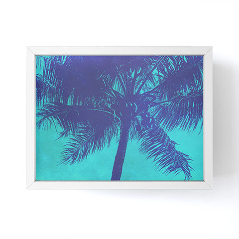 Nature Magick Palm Trees Summer Turquoise Framed Mini Art Print