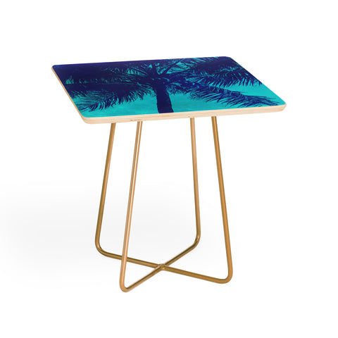 Nature Magick Palm Trees Summer Turquoise Side Table