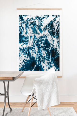 Nature Magick Perfect Marble Sea Waves Art Print And Hanger