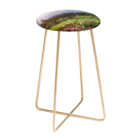 Nature Magick Pink Mountain Wildflowers Counter Stool