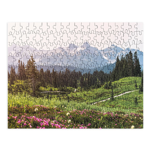 Nature Magick Pink Mountain Wildflowers Puzzle