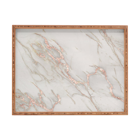 Nature Magick Pretty Rose Gold Marble Rectangular Tray