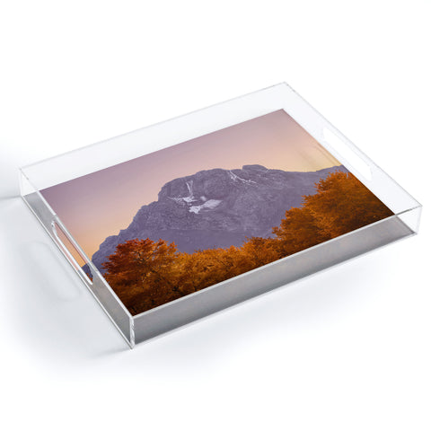 Nature Magick Rocky Mountain Tetons Sunset Acrylic Tray