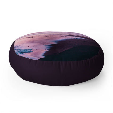 Nature Magick Summer Ocean Sunset Floor Pillow Round