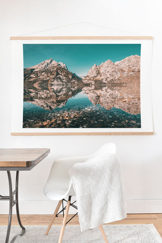 Nature Magick Teal Teton National Park Lake Art Print And Hanger