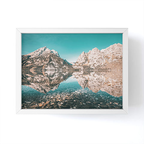 Nature Magick Teal Teton National Park Lake Framed Mini Art Print
