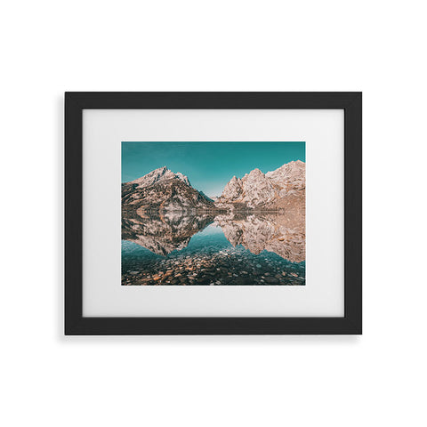 Nature Magick Teal Teton National Park Lake Framed Art Print