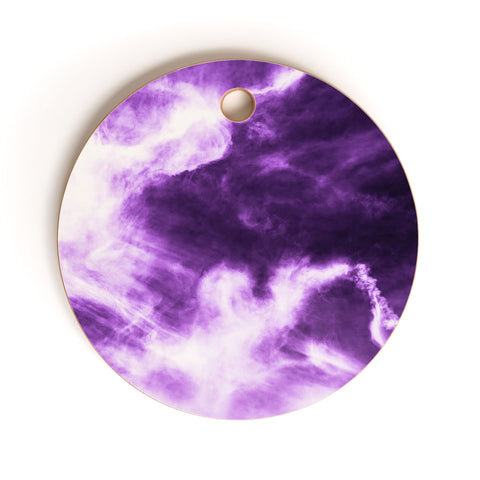 Nature Magick Ultraviolet Abstract Sky Cutting Board Round
