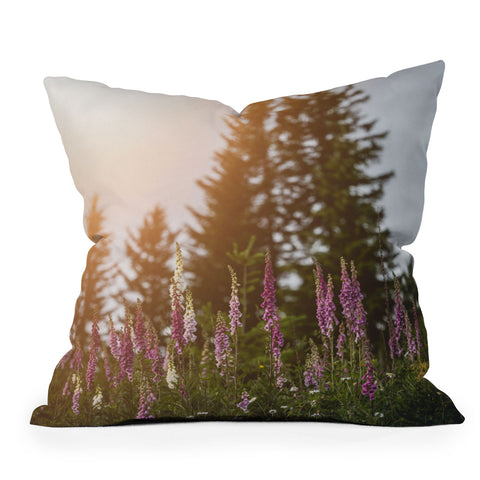 Nature Magick Wildflower Summer Adventure Throw Pillow