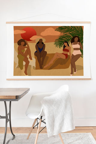 nawaalillustrations Beach I Art Print And Hanger