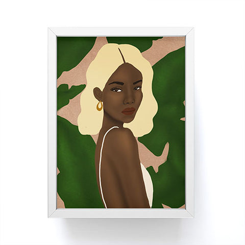 nawaalillustrations blonde I Framed Mini Art Print