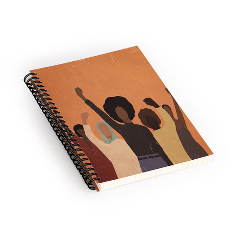 nawaalillustrations Power to the people Spiral Notebook