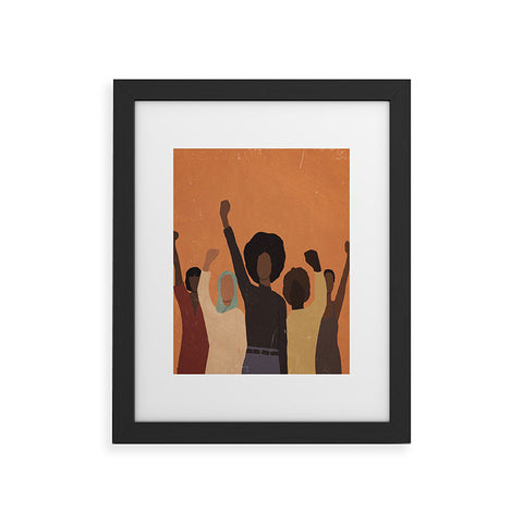 nawaalillustrations Power to the people Framed Art Print