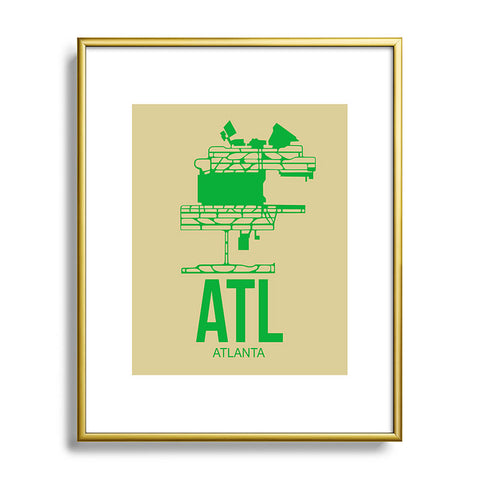 Naxart ATL Atlanta Poster 1 Metal Framed Art Print