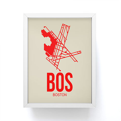 Naxart BOS Boston Poster 1 Framed Mini Art Print