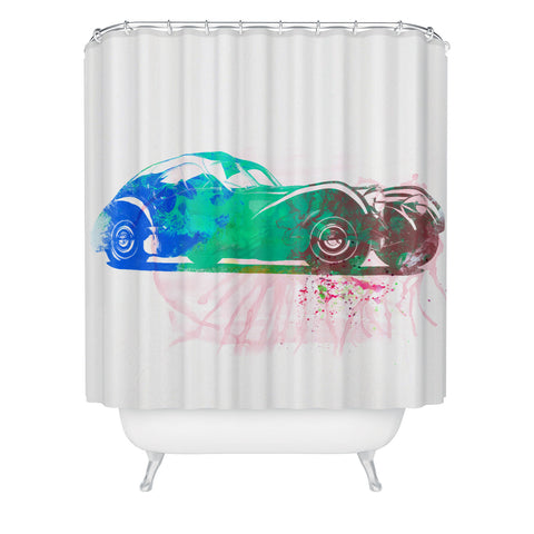 Naxart Bugatti Atlantic Watercolor 1 Shower Curtain