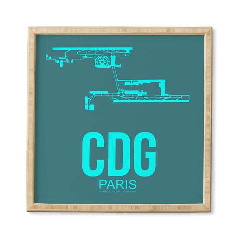 Naxart CDG Paris Poster 1 Framed Wall Art