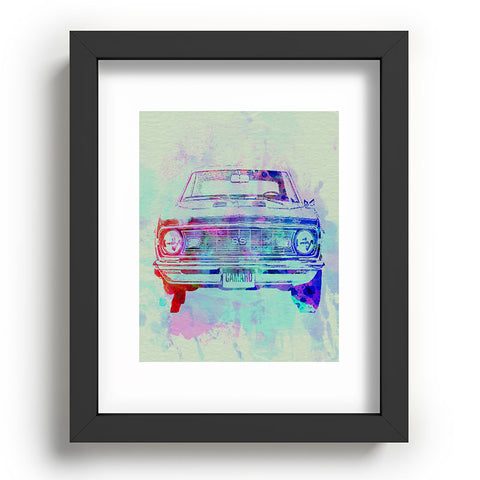 Naxart Chevy Camaro Watercolor 2 Recessed Framing Rectangle