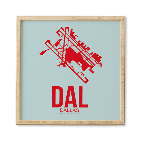 Naxart DAL Dallas Poster 3 Framed Wall Art