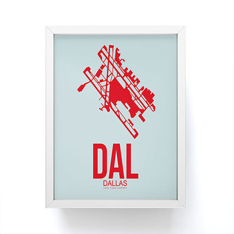 Naxart DAL Dallas Poster 3 Framed Mini Art Print
