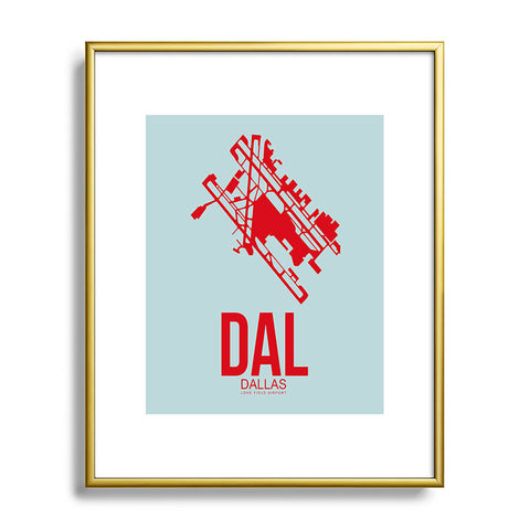 Naxart DAL Dallas Poster 3 Metal Framed Art Print